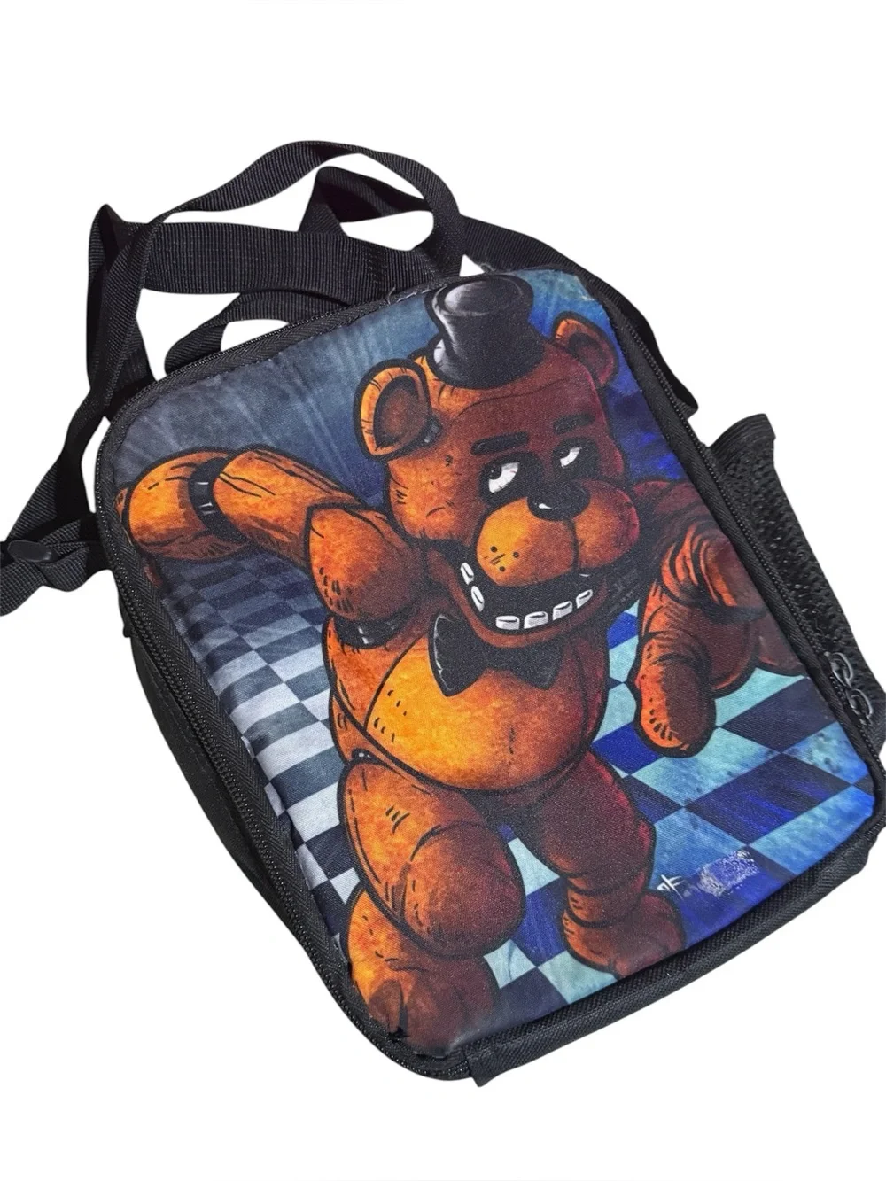 Five Nights at Freddy’s Black Insulted Lunch Bag School|FNAF Fred bear Graphic